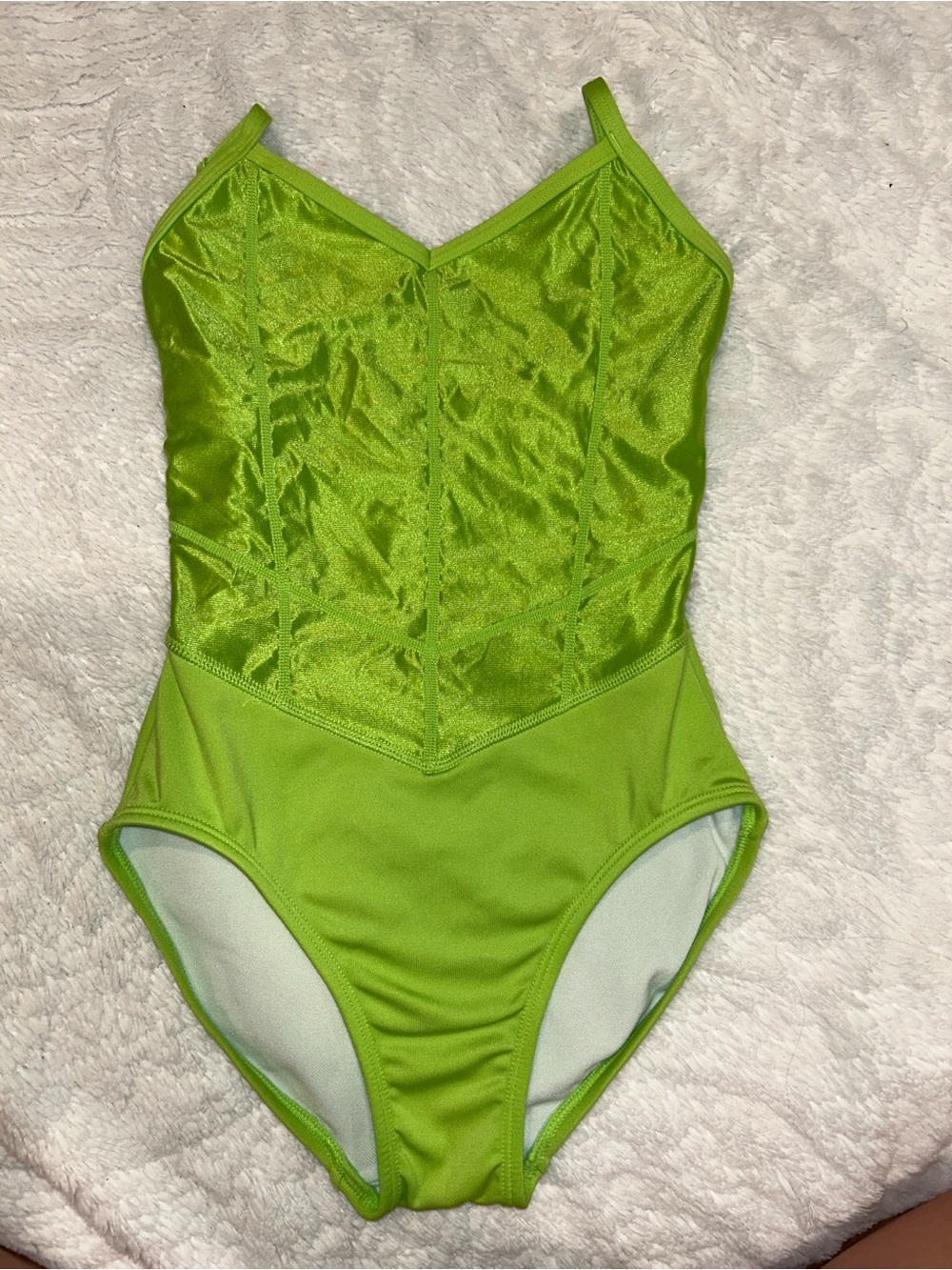 Jo+Jax child Large Lime Green One-Piece leotard